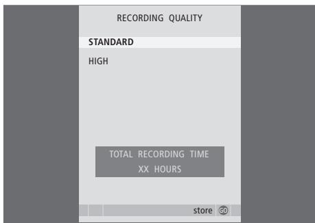 BANG & OLUFSEN HDR 1 - Contenu du menu NIVEAU FONCTIONS... - 3