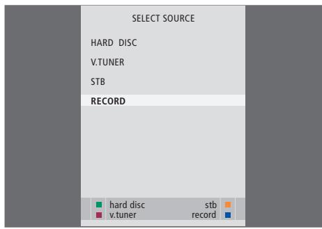 BANG & OLUFSEN HDR 1 - Effectuer un enregistrement tout en regardant un ancien enregistrement - 1