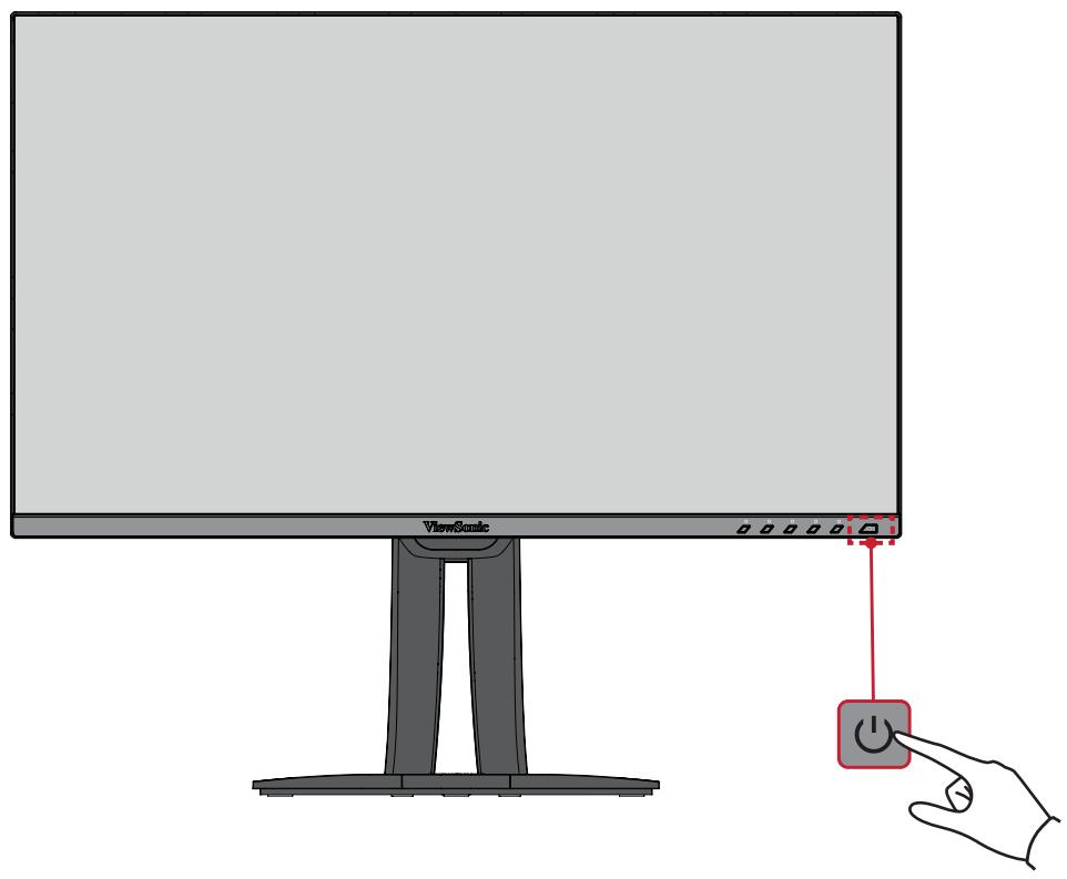 VIEWSONIC VP2756-2K - Allumer et éteindre l'appareil - 1