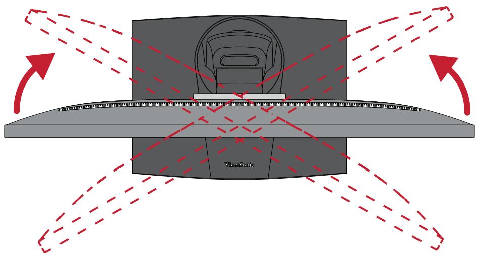 VIEWSONIC VP2756-2K - Réglage de l'angle de pivotement - 1