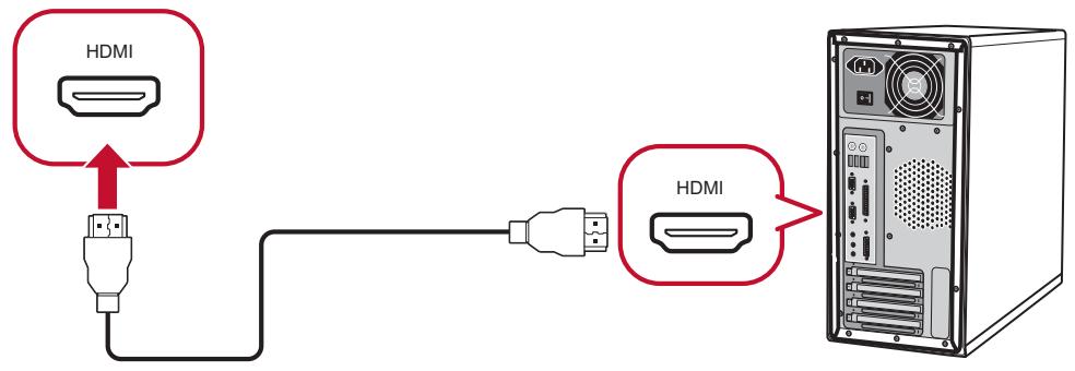 VIEWSONIC VP2756-2K - Branchement HDMI - 2