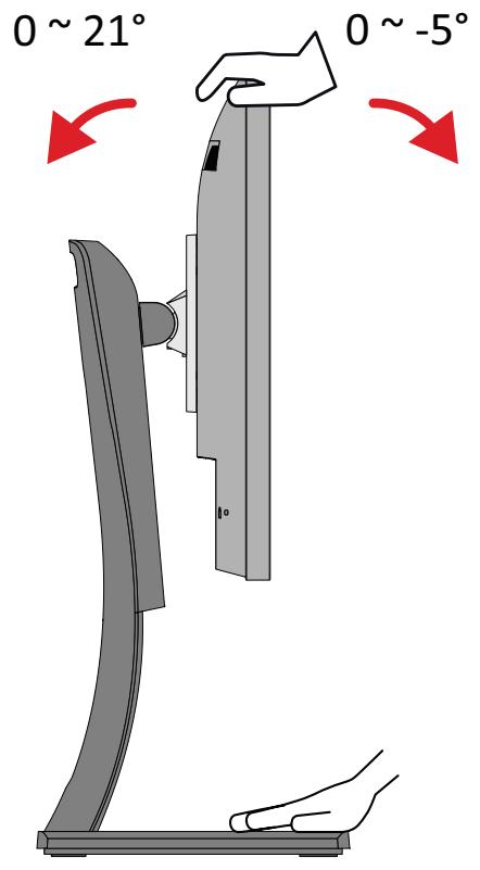 VIEWSONIC VP2756A-2K - Réglage de l'angle d'inclinaison - 1