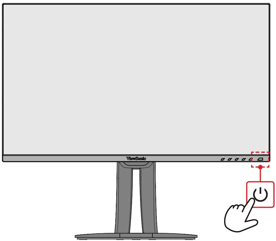 VIEWSONIC VP2756A-2K - Allumer et éteindre l'appareil - 1