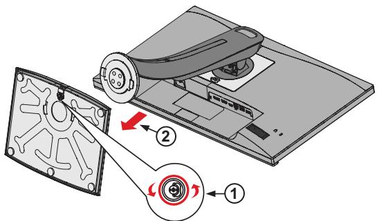 VIEWSONIC VP2756A-2K - Retrait du support - 1