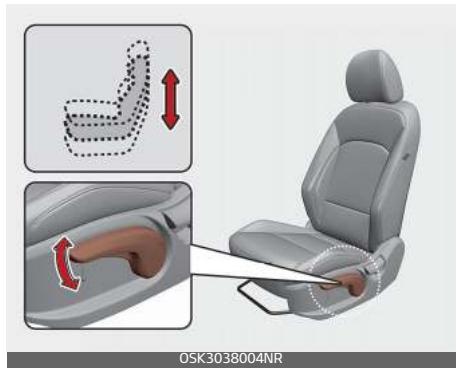 KIA E-Soul (2019) - Changement de la hauteur du coussin de siege - 1