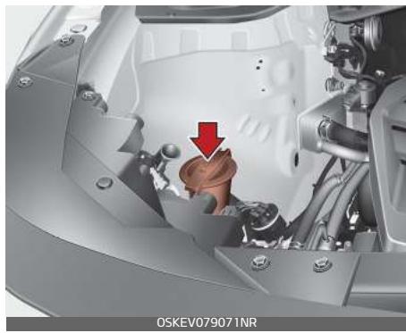 KIA E-Soul (2019) - Vérification du niveau de liquide lave-glace - 1