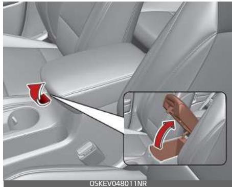 KIA E-Soul (2019) - Rangement de la console centrale - 1