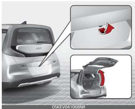 KIA E-Soul (2019) - Ouverture du hayon - 1