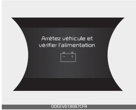 KIA E-Soul (2019) - Stop vehicle and check power supply (Immobiliser le vehicule et vérifier le bloc d'alimentation.) - 1