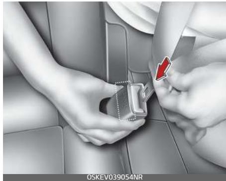 KIA E-Soul (2019) - Ceinture de sécurité centrale arrêté - 2