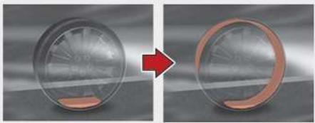 KIA E-Soul (2019) - Répartition du produit d'étanchéité - 1