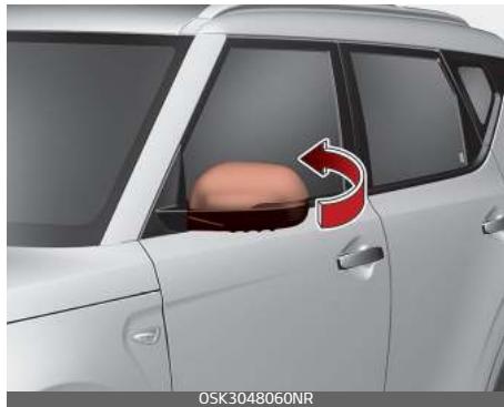 KIA E-Soul (2019) - Rabattement des rétroviseurs extérieurs - 1