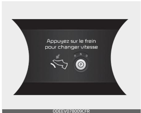 KIA E-Soul (2019) - Appuyez sur la pédale de frein pour changer de rapport - 1