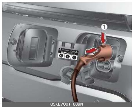 KIA E-Soul (2019) - Débranchement d'un chargeur CA - 2