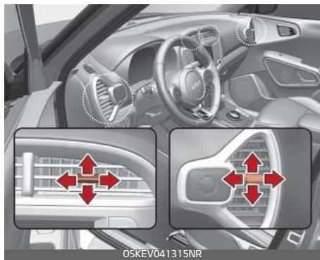 KIA E-Soul (2019) - Bouches du tableau de bord - 1