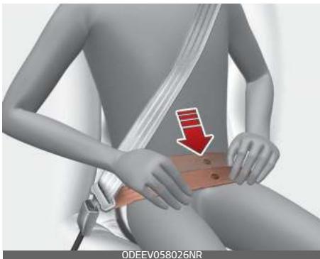 KIA E-Soul (2019) - Bouclage de la ceinture de sécurité : - 2