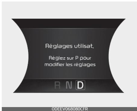 KIA E-Soul (2019) - Passer sur P pour modifier les réglages - 1