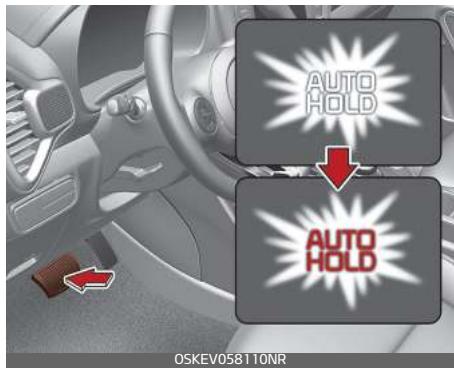 KIA E-Soul (2019) - Application de la fonction AUTO HOLD - 2