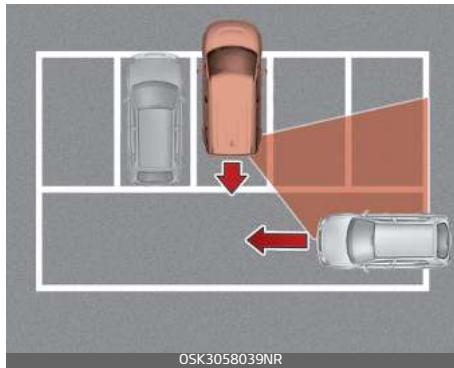 KIA E-Soul (2019) - Lorsque le vehicule est stationné en marche arrière - 1