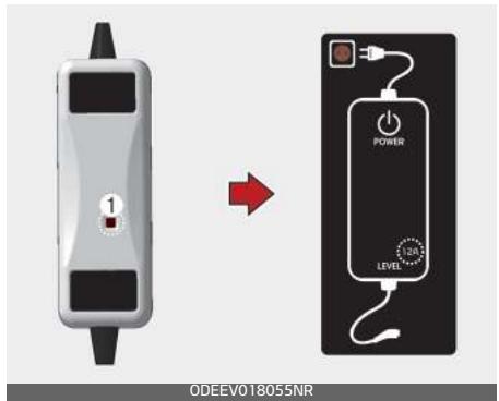 KIA E-Soul (2019) - Réglage du courant de charge du cable de charge portable - 2