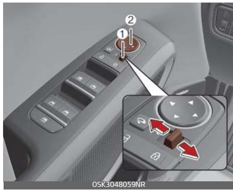 KIA E-Soul (2019) - Réglage des rétroviseurs extérieurs - 1