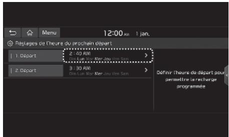 KIA E-Soul (2019) - Réglage de l'heure du département - 1