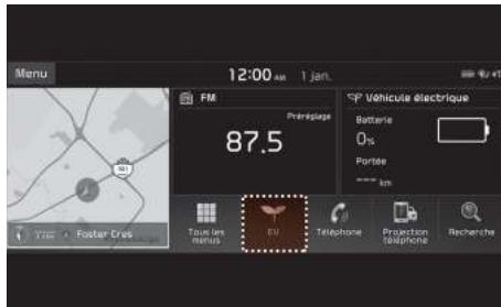 KIA E-Soul (2019) - Menu EV (selon l'équipement) - 1