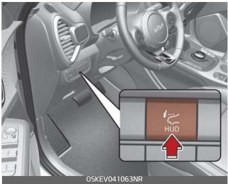 KIA E-Soul (2019) - Fonctionnement de l'écran HUD - 1