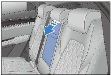 BYD Tang 2 Phase 1 (2018-2024) - Porte-gobelet de siège de deuxième rangée - 1