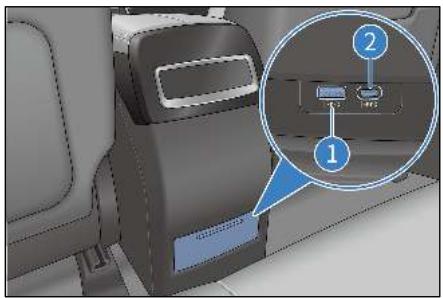 BYD Tang 2 Phase 1 (2018-2024) - Ports USB de deuxième rangée - 1
