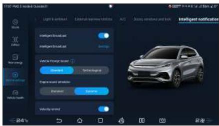 BYD Atto 3 (2022) - Système d'alerte acoustique du véhicule (AVAS) - 1