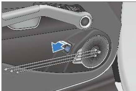 BYD Atto 3 (2022) - Ouverture ou fermeture du couvercle du coffre depuis l'intérieur du véhicule\* - 1