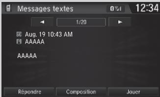 Honda Civic 10 Phase 2 (2020-2023) - Message texte - 2