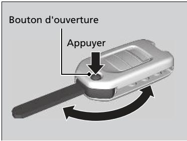 Honda Civic 10 Phase 2 (2020-2023) - Clé rétractable* - 1