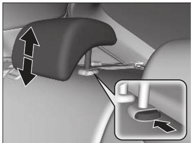 Honda Civic 10 Phase 2 (2020-2023) - Changement de position d'un appuie-tete de siège arriere latorial - 1