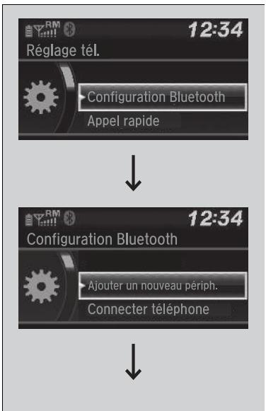 Honda Civic 10 Phase 2 (2020-2023) - Pour apparier un téléphone mobile ( quand un téléphone est déjà apparé au système) - 1