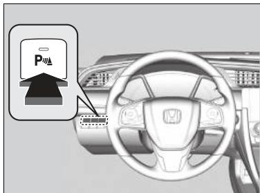 Honda Civic 10 Phase 2 (2020-2023) - ■ Activation et désactivation du système de capteurs de stationnement - 1
