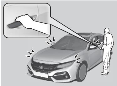 Honda Civic 10 Phase 2 (2020-2023) - Déverrouillage des portes et du hayon - 1
