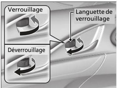 Honda Civic 10 Phase 2 (2020-2023) - Utilisation de la languette de verrouillage - 1