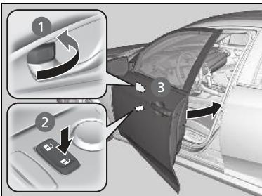 Honda Civic 10 Phase 2 (2020-2023) - Verrouillage d'une porte sans utiliser de clé - 1