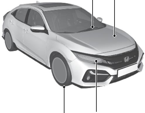Honda Civic 10 Phase 2 (2020-2023) - Balais d'essuie-glace - 1