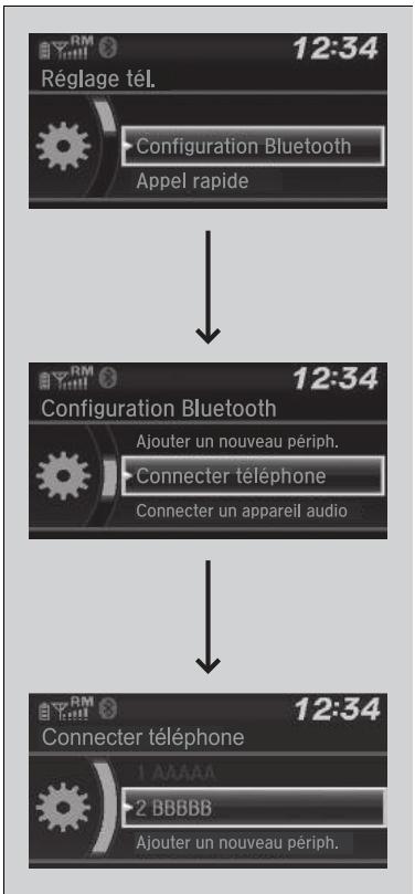 Honda Civic 10 Phase 2 (2020-2023) - Pour apparier un téléphone mobile ( quand un téléphone est déjà apparé au système) - 3