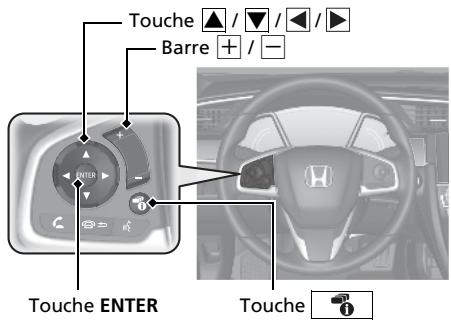 Honda Civic 10 Phase 2 (2020-2023) - Commands audio à distance* P 288 - 1