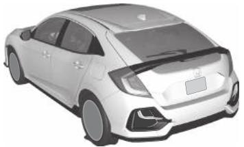 Honda Civic 10 Phase 2 (2020-2023) - Modèles avec roue galette - 1