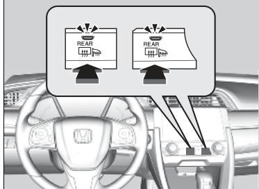 Honda Civic 10 Phase 2 (2020-2023) - Touche Désembueur arrêté/Rétroviseur chauffant* - 2