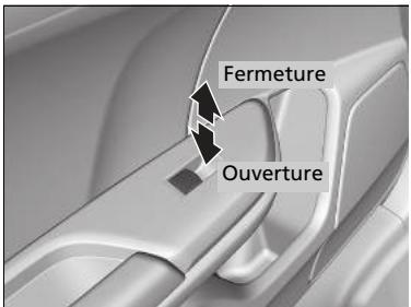 Honda Civic 10 Phase 2 (2020-2023) - Ouverture/fermeture des vitres sans la fonction d'ouverture/fermeture automatique* - 1