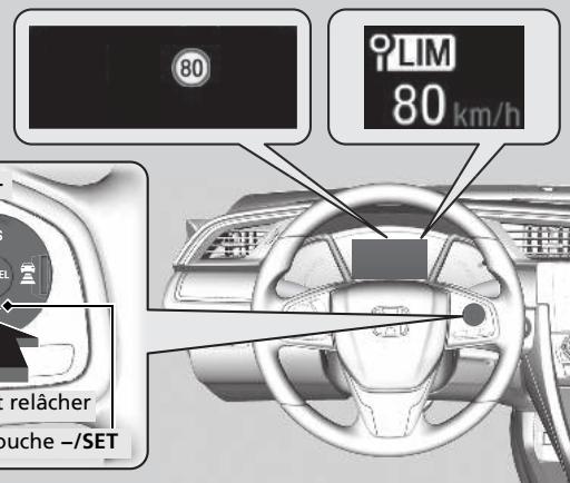 Honda Civic 10 Phase 2 (2020-2023) - Pour fixer la limite de vitesse - 1