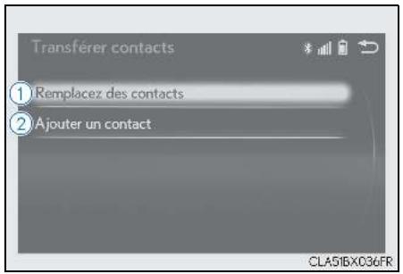 LEXUS RX AL20 Phase 1 (2015-2019) - Transfert d'un numéro de téléphone - 1