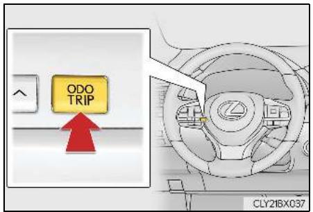LEXUS RX AL20 Phase 1 (2015-2019) - Utilisation de la zone d'affichage du totalisateur kilométrique/totalisateur partiel - 1