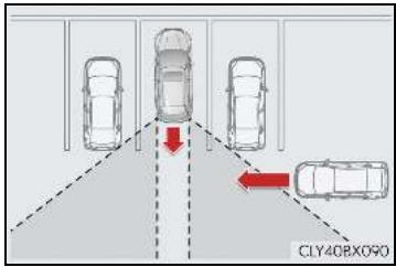 LEXUS RX AL20 Phase 1 (2015-2019) - Conditions dans lesquelles la fonction RCTA ne détecte pas un véhicule - 1
